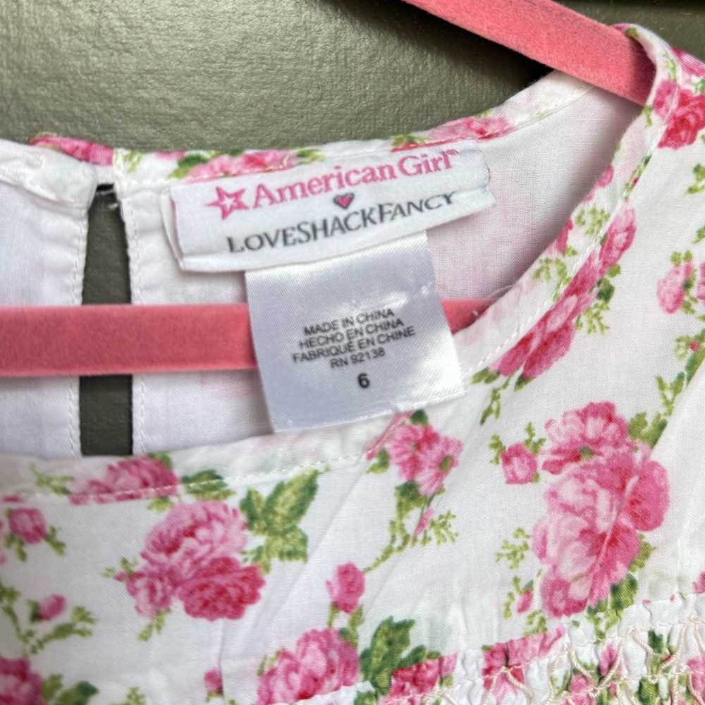 American Girl® x LoveShackFancy Garden‎ Party Dress for Girls | Size 6 | NO TIE - Picture 8 of 12